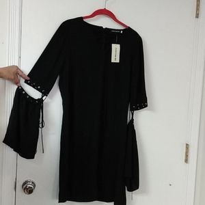 Fancyqube XL Black dress with cutoff sleeves